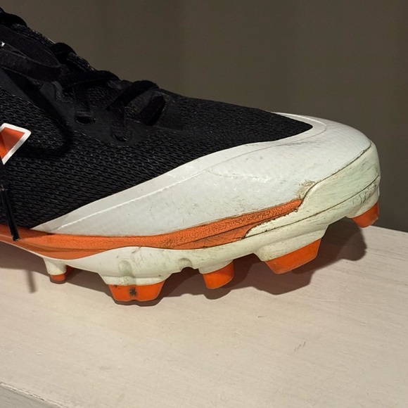 New Balance Baseball Cleats PL4040B4 Elements Black Orange Mens Size 12 - Picture 4 of 10